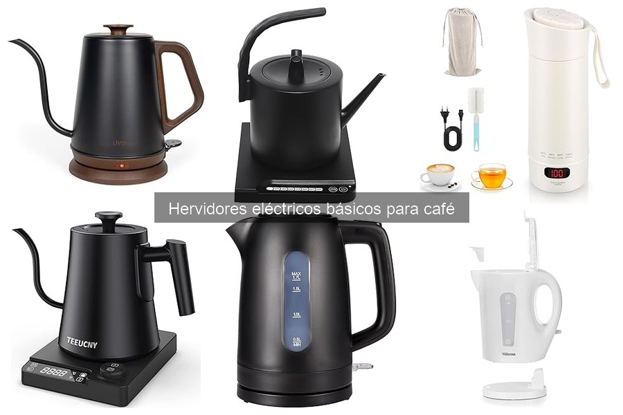 ¿Qué es un hervidor eléctrico básico para café?