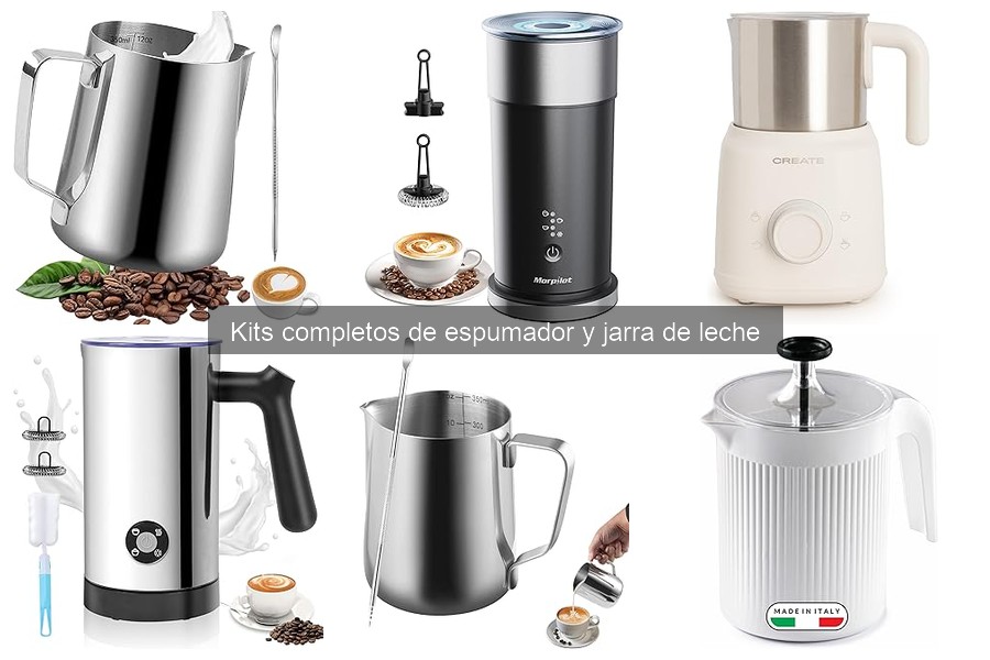 ¿Qué es un kit completo de espumador y jarra de leche?