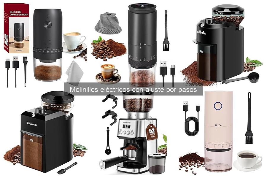 ¿Qué es un molinillo eléctrico con ajuste por pasos?