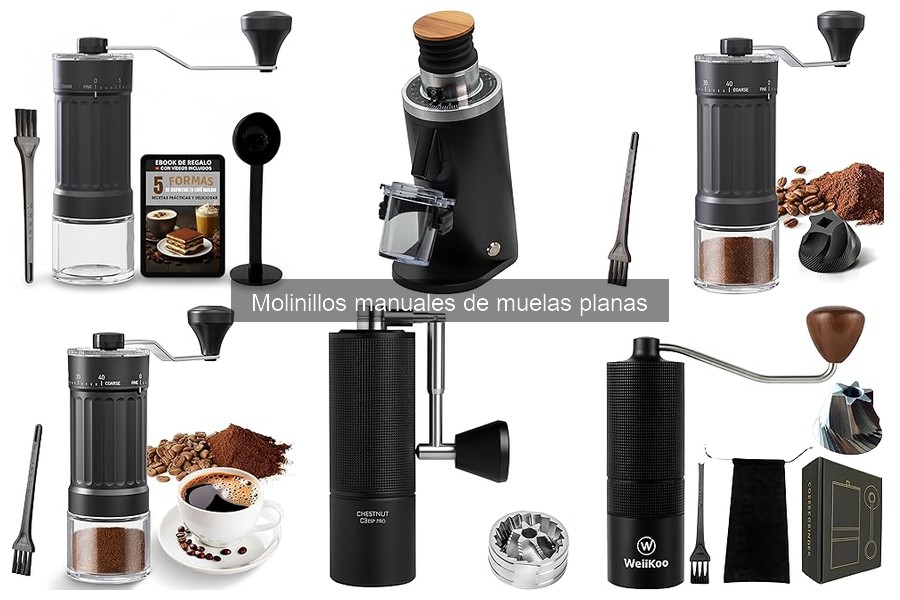 ¿Qué es un molinillo manual de muelas planas?