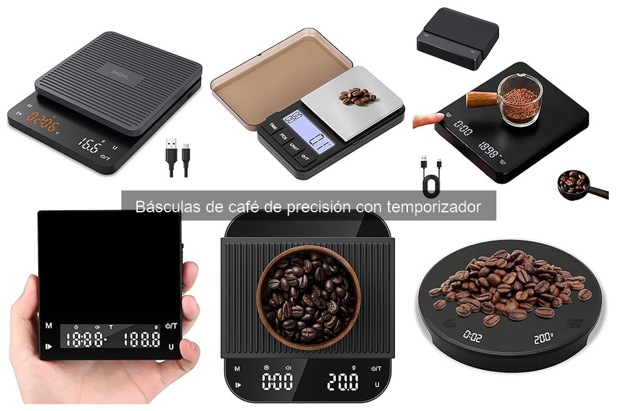 ¿Qué es una báscula de café de precisión con temporizador?