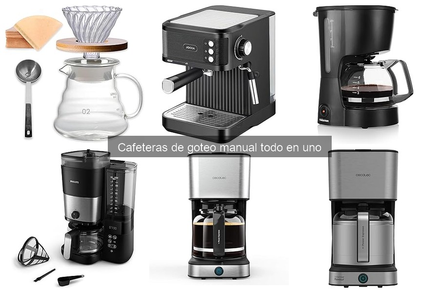 ¿Qué es una cafetera de goteo manual todo en uno?