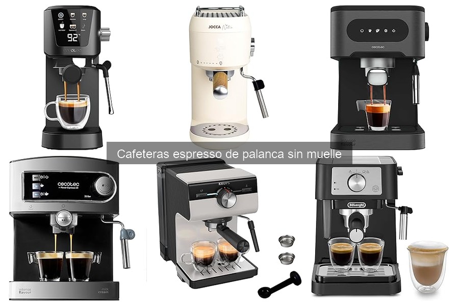 ¿Qué es una cafetera espresso de palanca sin muelle?