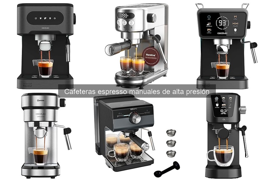 ¿Qué es una cafetera espresso manual de alta presión?