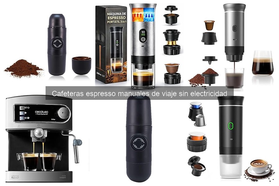 ¿Qué es una cafetera espresso manual de viaje sin electricidad?