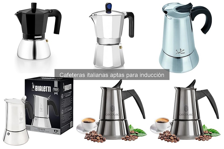 ¿Qué es una cafetera italiana apta para inducción?