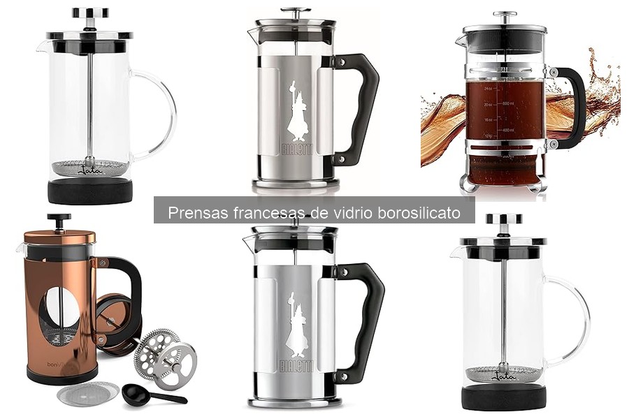 ¿Qué es una prensa francesa de vidrio borosilicato?