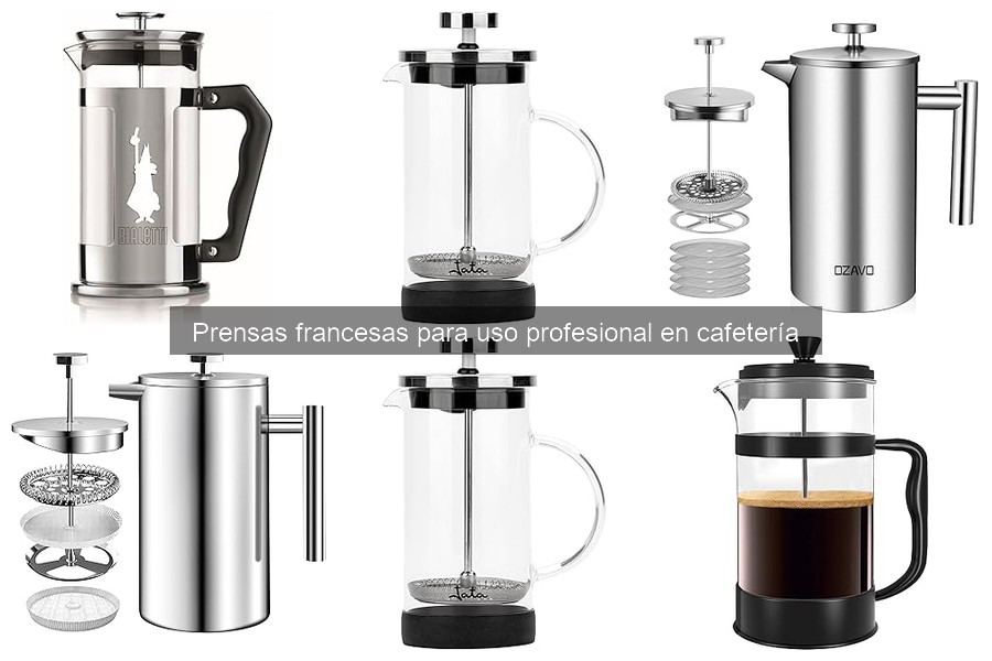 ¿Qué es una prensa francesa y cómo funciona en cafetería?