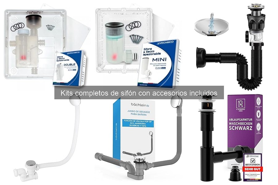 Qué incluye un kit completo de sifón: componentes esenciales