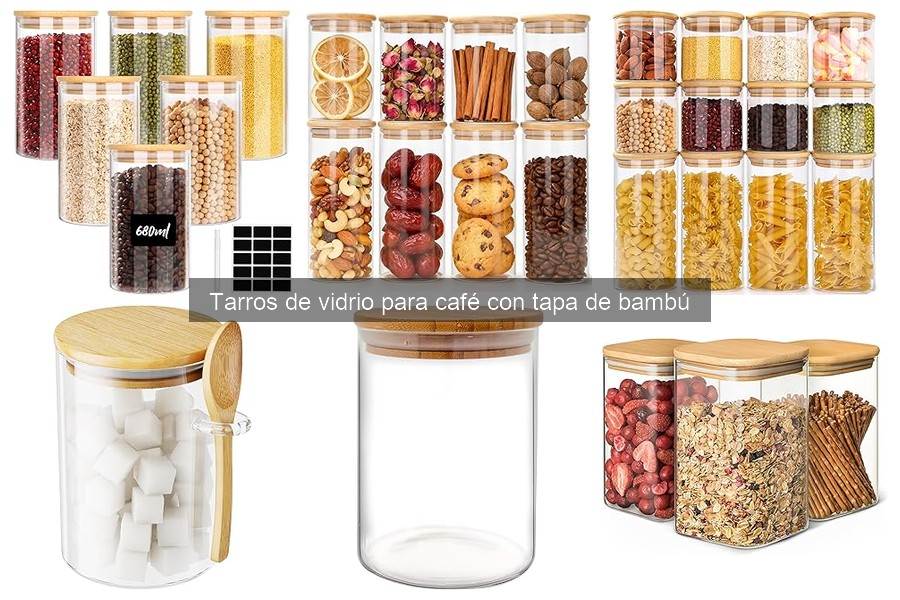 ¿Qué son los tarros de vidrio para café con tapa de bambú?