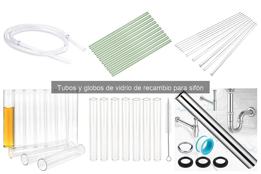 ¿Qué son los tubos y globos de vidrio para sifón?