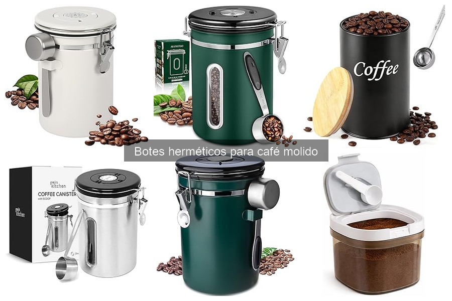 ¿Qué tamaño de bote hermético necesito para mi café molido?