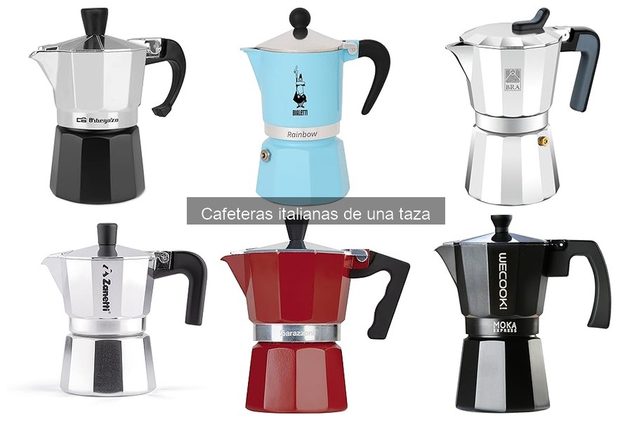 Recetas de café con cafeteras italianas de una taza