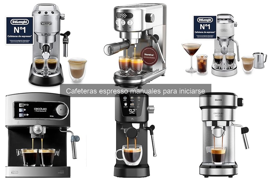Recetas de café espresso con cafeteras manuales