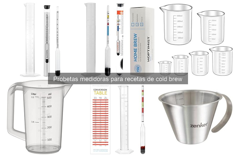 Recetas de Cold Brew con Probetas Medidoras para Café