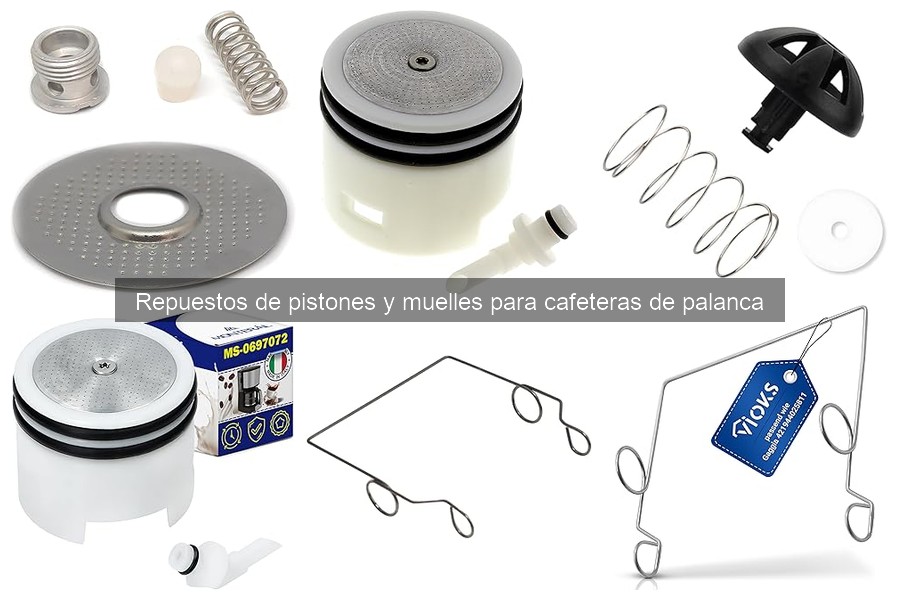 Repuestos de pistones y muelles para cafeteras de palanca