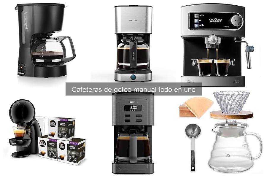 Reseñas de usuarios sobre cafeteras de goteo manual todo en uno