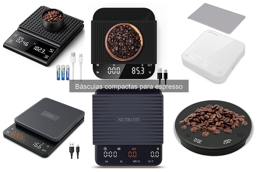 Tipos de básculas compactas para espresso: guía completa