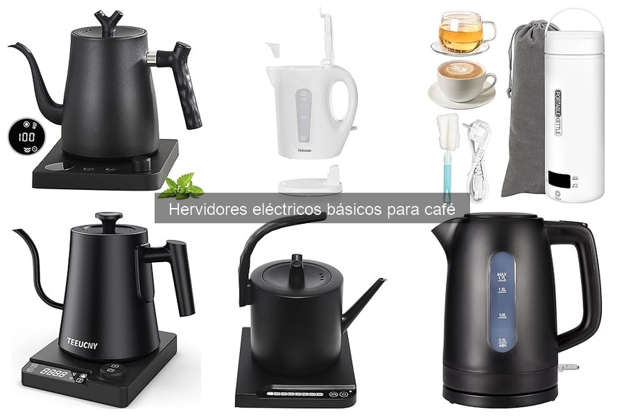 Tipos de hervidores eléctricos para preparar café en casa