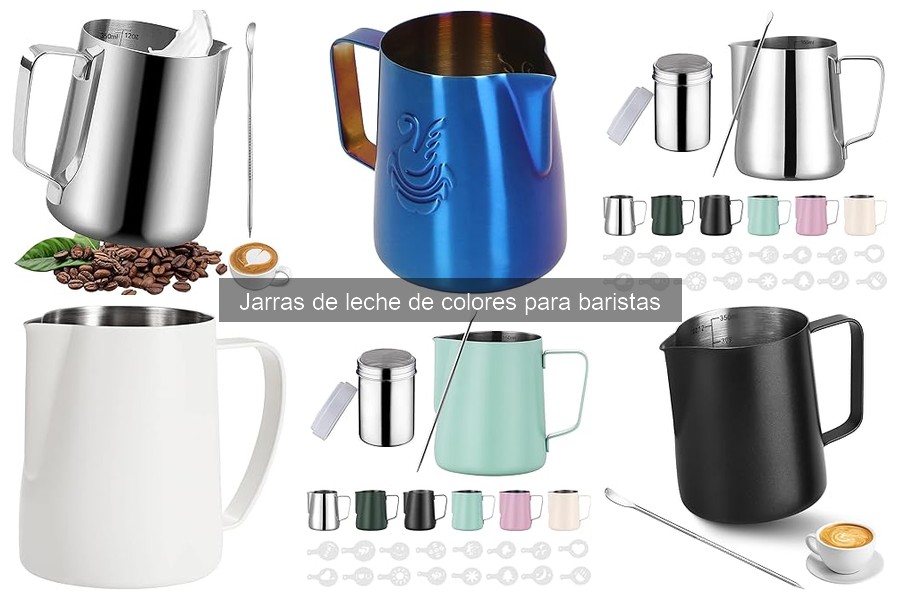 Tipos de jarras de leche para baristas: guía y comparación