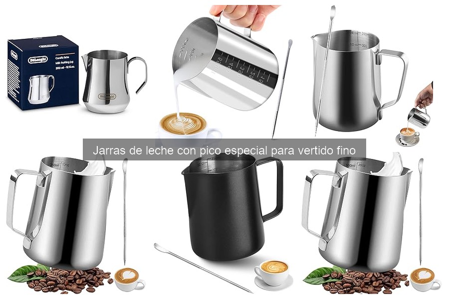 Tipos de jarras de leche para vertido fino: guía comparativa