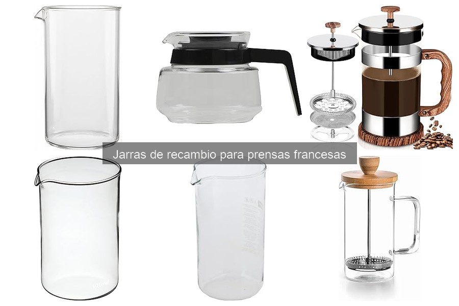 Tipos de jarras de recambio para prensas francesas
