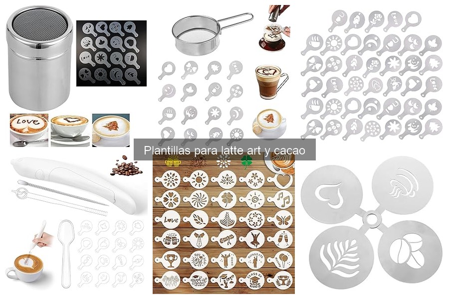 Tipos de plantillas para latte art: guía y recomendaciones