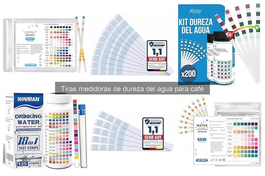 Tiras medidoras de dureza del agua para café: ¿qué son?
