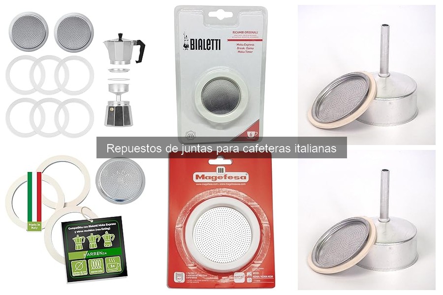 Ventajas de las juntas de silicona en cafeteras italianas