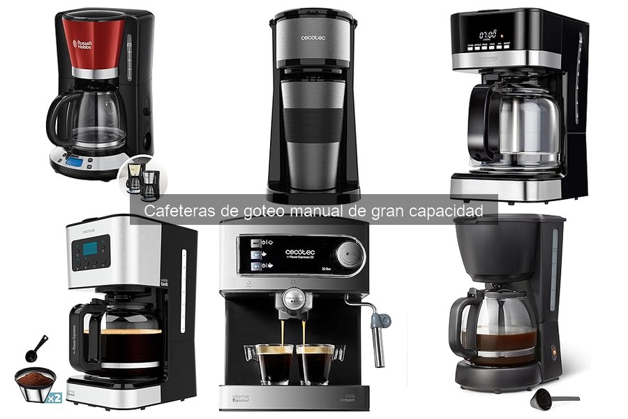 Ventajas y desventajas de cafeteras de goteo manual grandes