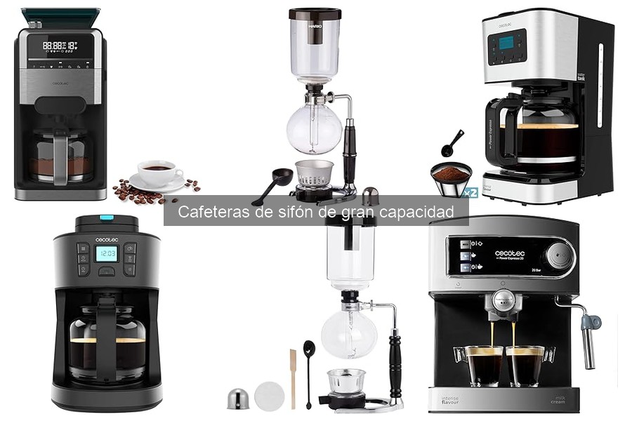 Ventajas y desventajas de las cafeteras de sifón grandes